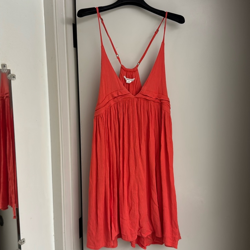 O’Neil slip dress Medium coral 100viscose adjustable strap